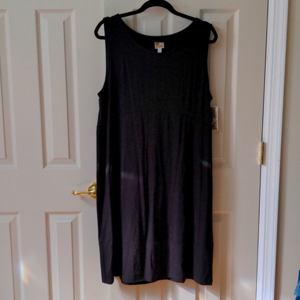 JM classic Simple Black Tank Dress